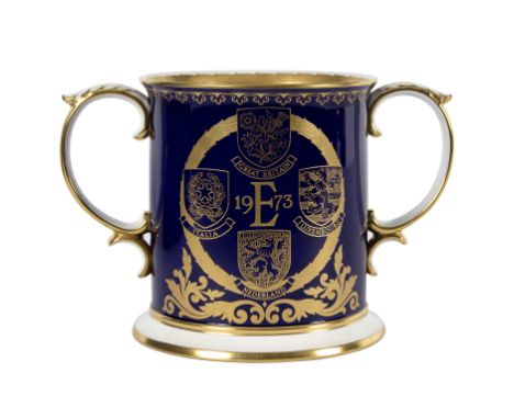A Spode cup commemorative of Great Britain's entry into the Common Market, no 341 of a limited edition of 500 with certificat