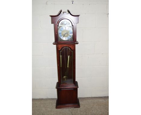 MODERN "GRANDMOTHER" CLOCK BY C WOOD &amp; SON, 31-DAY MOVEMENT WITH ROMAN CHAPTER RING, APPROX HEIGHT 169CM MAX