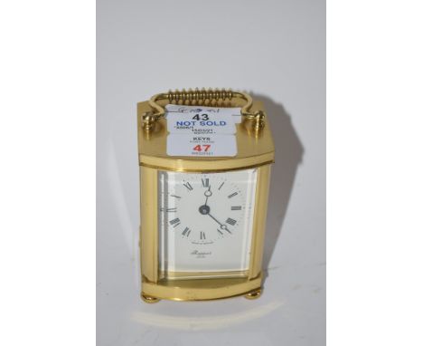 BRASS CARRIAGE CLOCK BY RAPPORT OF LONDON