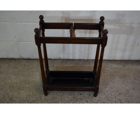EARLY TO MID 20TH CENTURY STICK STAND, APPROX 50 X 23CM