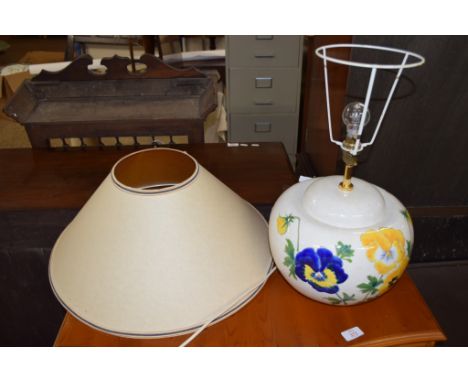 LARGE TABLE LAMP AND SHADE