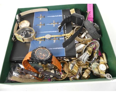 Two Breitling catalogues; together with a collection of various watches, to include Seiko and Casio 