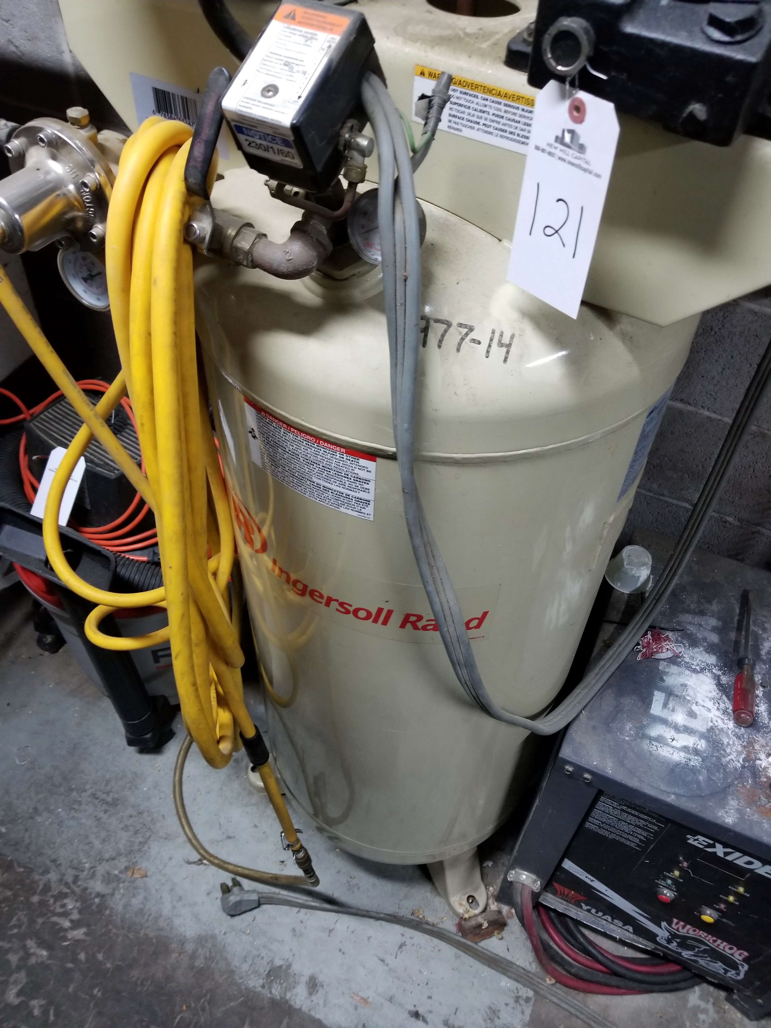 Ingersoll Rand Model SS5 Air Compressor, 135 PSIG Max Pressure, 21 CFM