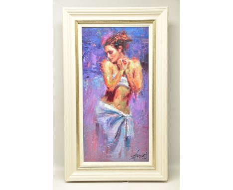 HENRY ASENCIO (AMERICAN 1971) 'PRELUDE TO A TREASURE', a signed artist proof print of a female figure 3/10, with certificate,