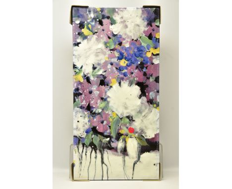 DANIELLE O'CONNOR AKIYAMA (CANADA 1957) 'POSTERITY II', a signed limited edition box canvas print of blossoms, 57/195, with c