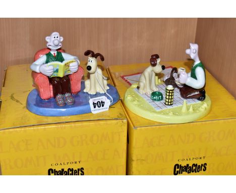 TWO BOXED COALPORT WALLACE AND GROMIT FIGURE GROUPS, comprising 'Picnic on the Moon' WG3 limited edition 319/2000, with certi