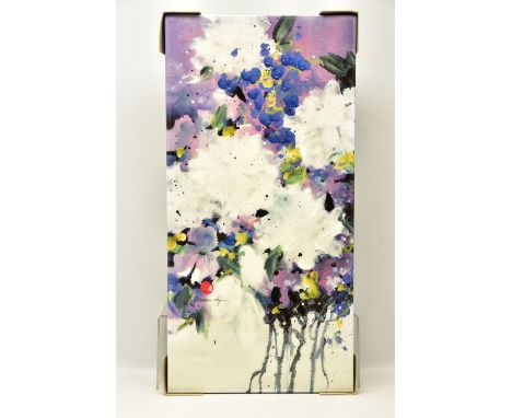 DANIELLE O'CONNOR AKIYAMA (CANADA 1957) 'POSTERITY I', a signed limited edition box canvas print of blossoms, 72/195, with ce