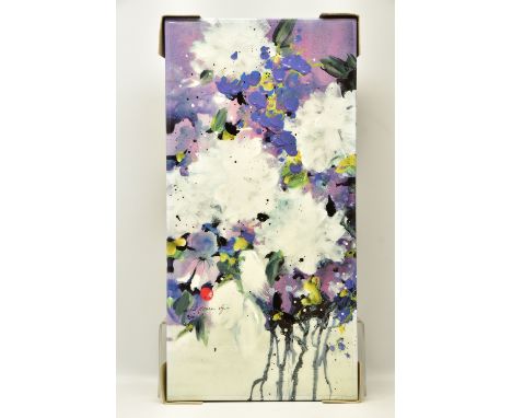 DANIELLE O'CONNOR AKIYAMA (CANADA 1957) 'POSTERITY I', a signed limited edition box canvas print of blossoms, 83/195, with ce