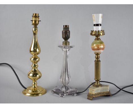 Three Various Table Lamp Bases 