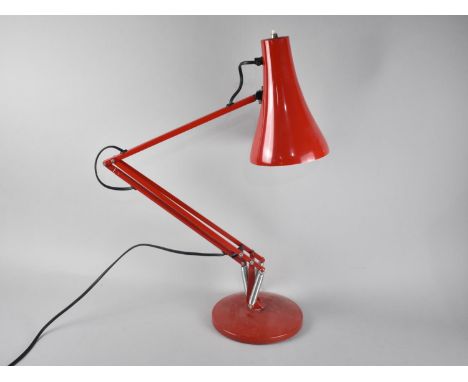 A Vintage Red Anglepoise Table Lamp 