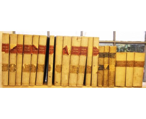 BELLARMINO (R), DISPUTATIONUM VEN SERVI DEI ROBERTI BELLARMINI SOC. JESU S.R.E CARDINALIS DE CONTROVERSIIS, three vols, 3/4 v