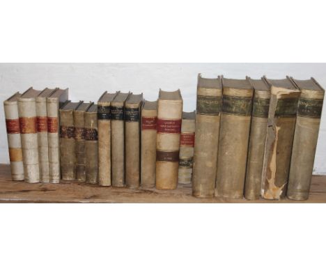A miscellany of antiquarian vellum bindings, to include BARUFFALDO (H), AD RITUALE ROMANUM COMMENTARIA, Venetiis, 1792, HARTE