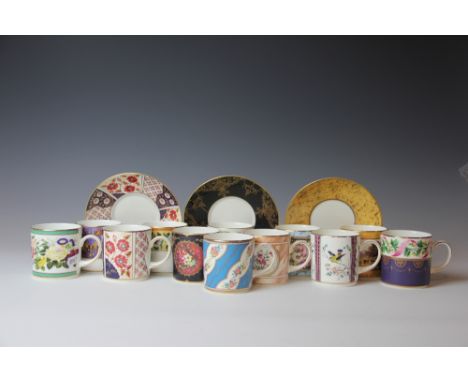 A set of twelve Coalport 'Historic Coffee Cup Collection' cabinet cups and saucers, each a limited edition of 15,000, with ce
