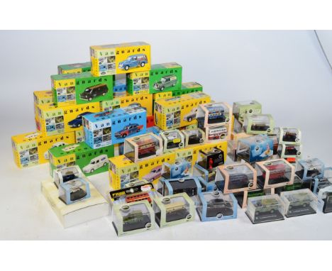 A collection of diecast model vehicles, to include Vanguards 1:43 scale models, and Oxford miniature N:Gauge model vehicles, 