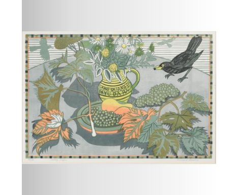 Richard Bawden *ARR, (b1936), Stealing Grapes, limited edition coloured lithograph, signed in pencil by the artist and number