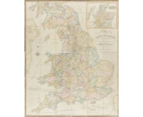 England & Wales. Walker (John), Map of the Inland Navigation, Canals, and Rail Roads, with the Situations of the various Mine