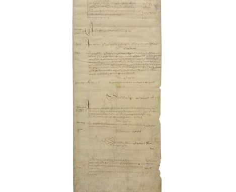 *Berkshire Compotus Roll.  A manuscript compotus roll for the manor of Didcot, Berkshire, submitted by William Buttiller, Bai