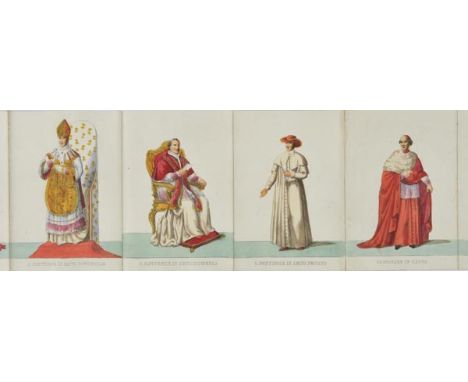 Rome. Costumi della Corte Pontificia, Rome, 1846,  31 hand-coloured engraved plates of Vatican costume, including title, [by 