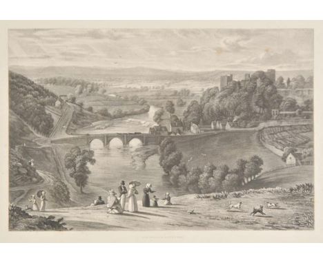 Ziegler (H. B.). Six Views of Ludlow, published Ludlow: R. Jones, 1846, letterpress title, six uncoloured mezzotint plates, o