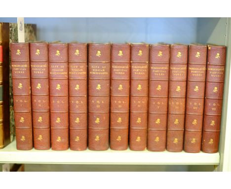 Wordsworth (William). Poetical Works, edited by William Knight, 8 volumes, Edinburgh, 1882-86, engraved frontispiece to volum