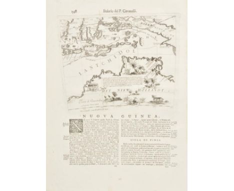 Australia. Coronelli (Vincenzo), Het Niew Hollandt. Nuova Guinea, published Venice, [1697], uncoloured engraved globe gore of