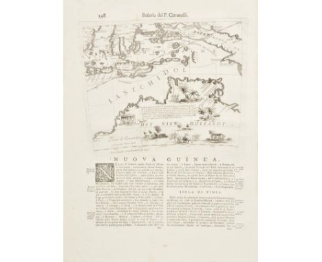 Australia. Coronelli (Vincenzo), Het Niew Hollandt. Nuova Guinea, published Venice, [1697], uncoloured engraved globe gore of