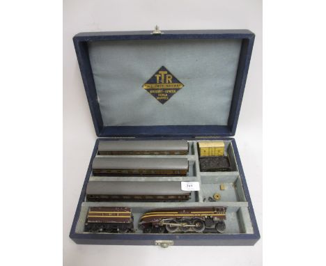 Trix Twin railway engine locomotive and carriages, LMS Coronation, in original box