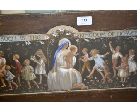 After Margaret Tarrant, watercolour on print base, ' Of Such is the Kingdom of Heaven '
