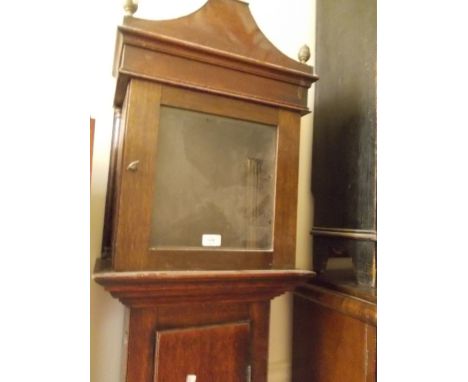 George III oak longcase clock case