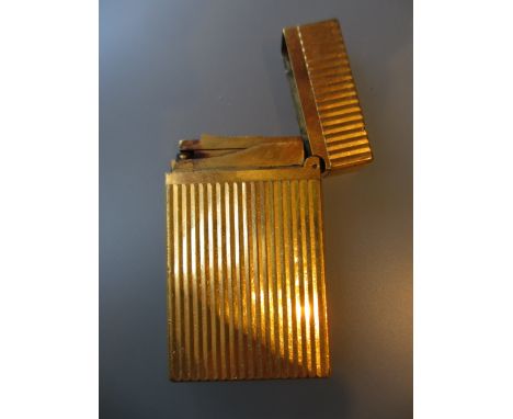 Gold plated Dupont cigarette lighter