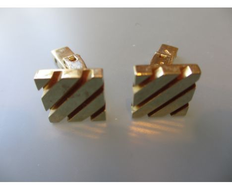 Pair of gentlemens 9ct gold cufflinks