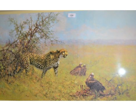 David Shepherd Limited Edition print, entitled scavengers, signed in pencil, 18ins x 32ins