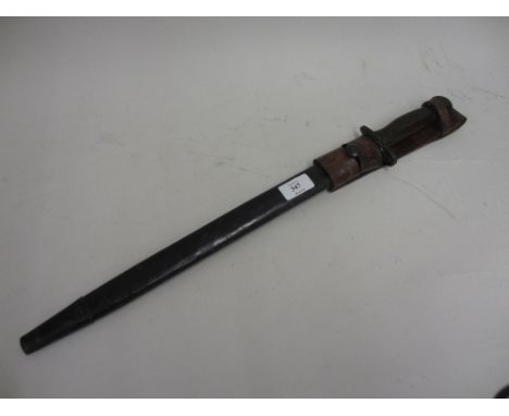 World War II bayonet with scabbard