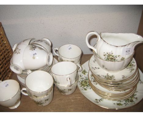 Royal Worcester Clementine twenty one piece tea service together with a Queen Anne fifteen piece part tea service
