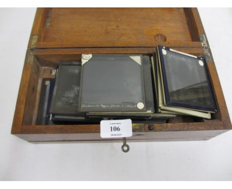 Small collection of glass magic lantern slides