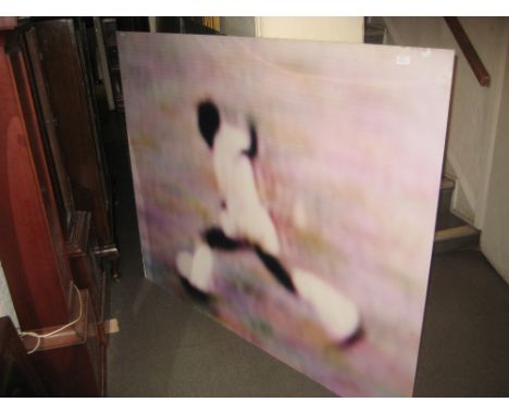 Robert Davies, set of three large photographic ' C ' prints on aluminium of Pele, Michael Owen and Maradona (a/f), 48ins x 60