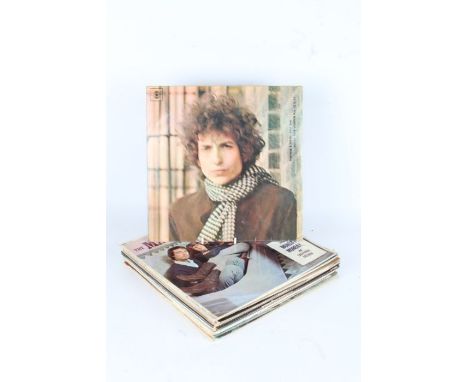 Collection of approx. 15 mixed Pop, Rock, and Folk to include Bob Dylan - Blonde On Blonde (DDP 66012, UK mono first pressing