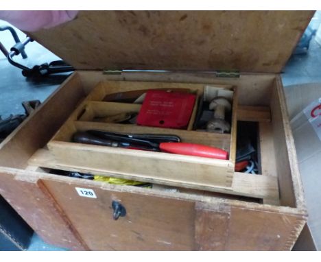 A TOOL BOX AND CONTENTS. 