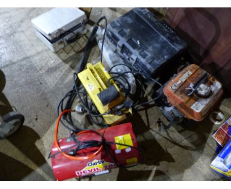 DEWALT POWER TOOLS, A PRESSURE WASHER, SPACE HEATER, SMALL GENERATOR ETC.