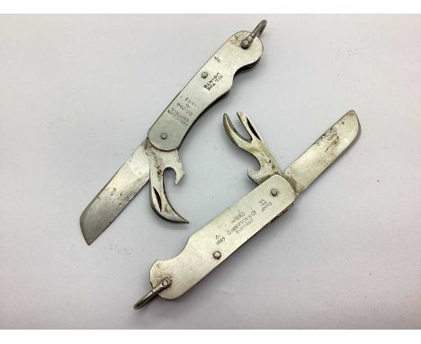 WWII British Army Jack Knife, with tin opener, manufacturer G Ibberson &amp; Co, Sheffield, Year 1945 with broad arrow, simil