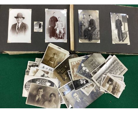 Interwar Period 1920s - 1930s Photograph Album, including many images of British Army West Yorkshire Regiment soldier's poste