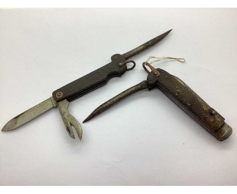 WWI and Interwar British Army Jack Knife, with marlin spike and tin opener.