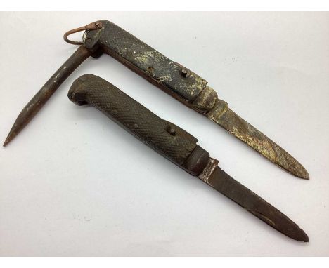 WWI and Interwar British Army Jack Knife, with marlin spike and tin opener; British Army jack knife and tin opener manufactur