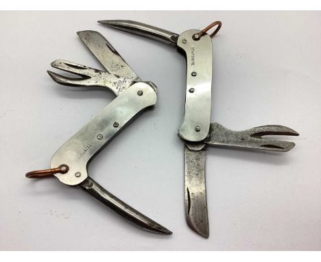 WWII British Army Jack Knife, with marlin spike and tin opener manufacturer G. Ibberson &amp; Co, Sheffield with broad arrow,