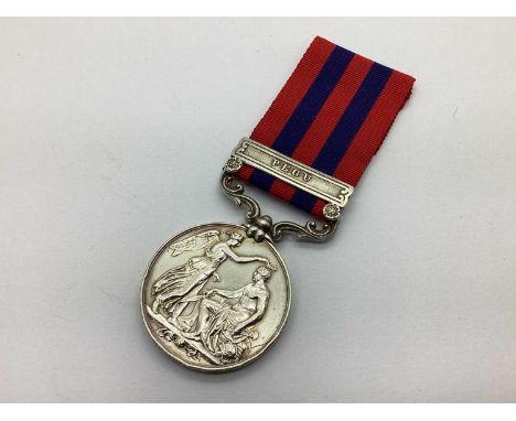 Second Anglo Burmese War British India General Service Medal with Pegu Clasp, awarded to Willm Eaton 51st KO LT INF some inde