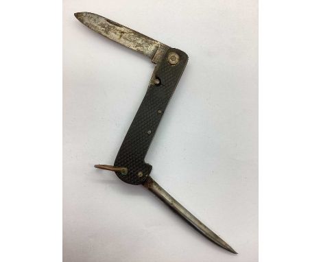 WWI and Interwar British Army Jack Knife, with marlin spike and tin opener, manufacturer Ford &amp; Medley, Sheffield.