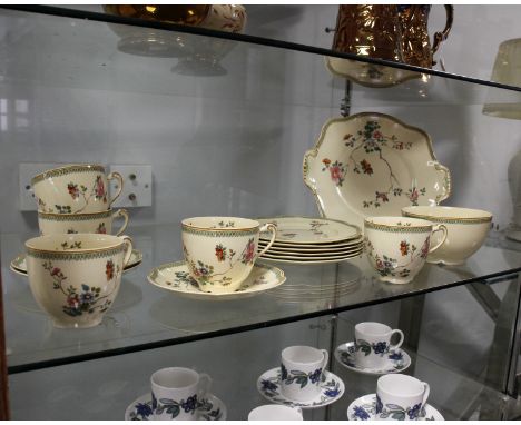 A Floral pattern part tea service by Johnson Brothers England, in The Princess Mary pattern