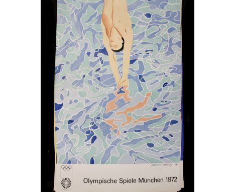 A collection of 8 coloured lithographs from the 1972 Summer Olympic Games, 'Olympische Spiele Munchen 1972', 101 x 64cm, to i