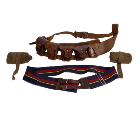 A World War II style bandolier or ammunition belt. 
