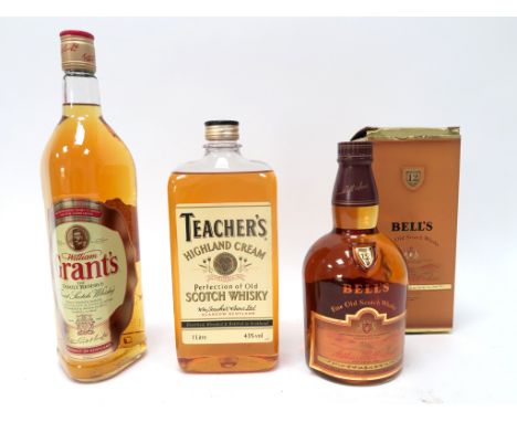 Whisky - William Grant's The Family Reserve Finest Scotch Whisky, 1 litre, 43% Vol.; Teacher's Highland Cream Old Scotch Whis